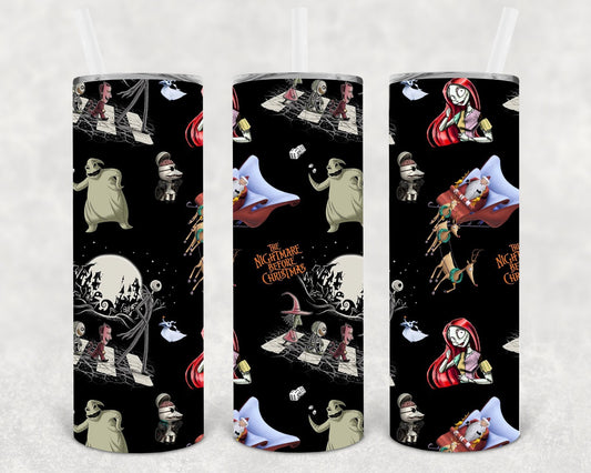 The Nightmare Before Christmas 20 oz Skinny Tumbler