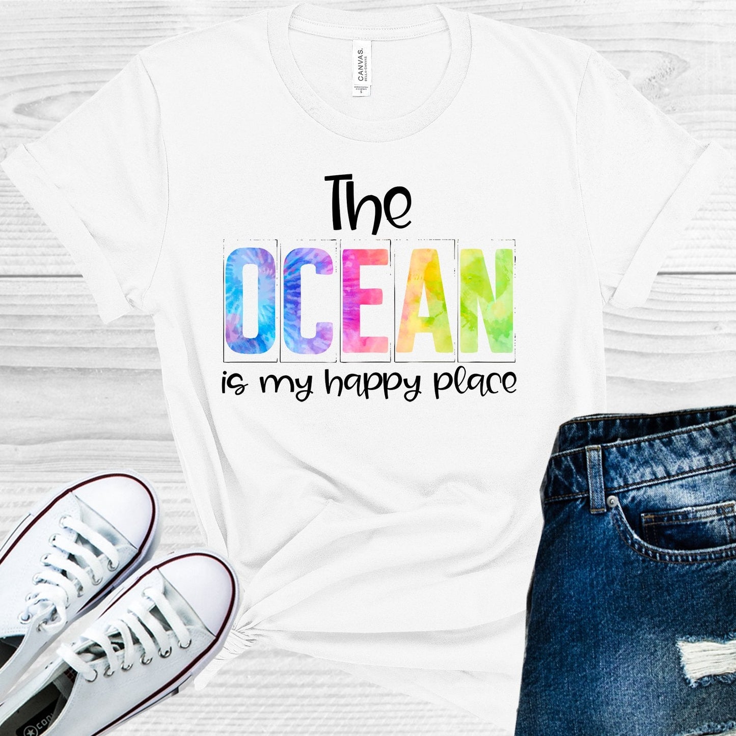 The Ocean is My Happy Place Graphic Tee