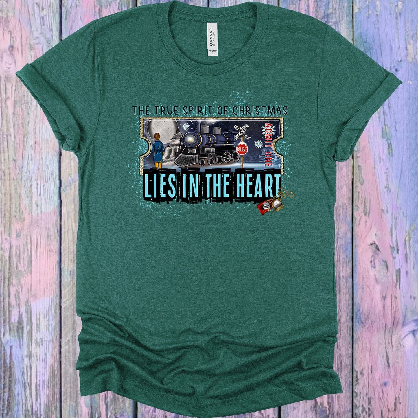 The True Spirit of Christmas Lies in the Heart Graphic Tee