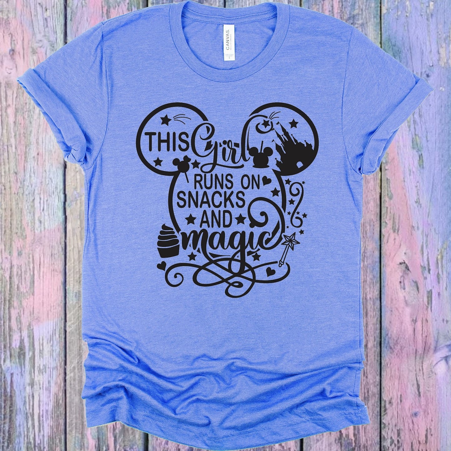 This Girl Runs on Snacks and Magic Graphic Tee