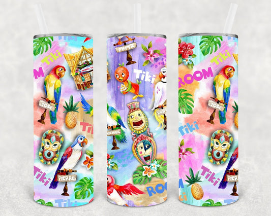 Tiki Room 20 oz Skinny Tumbler