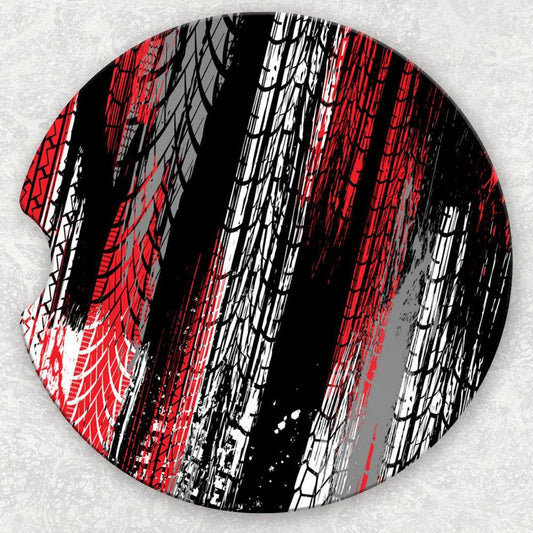 Car Coaster Set - Tire Marks