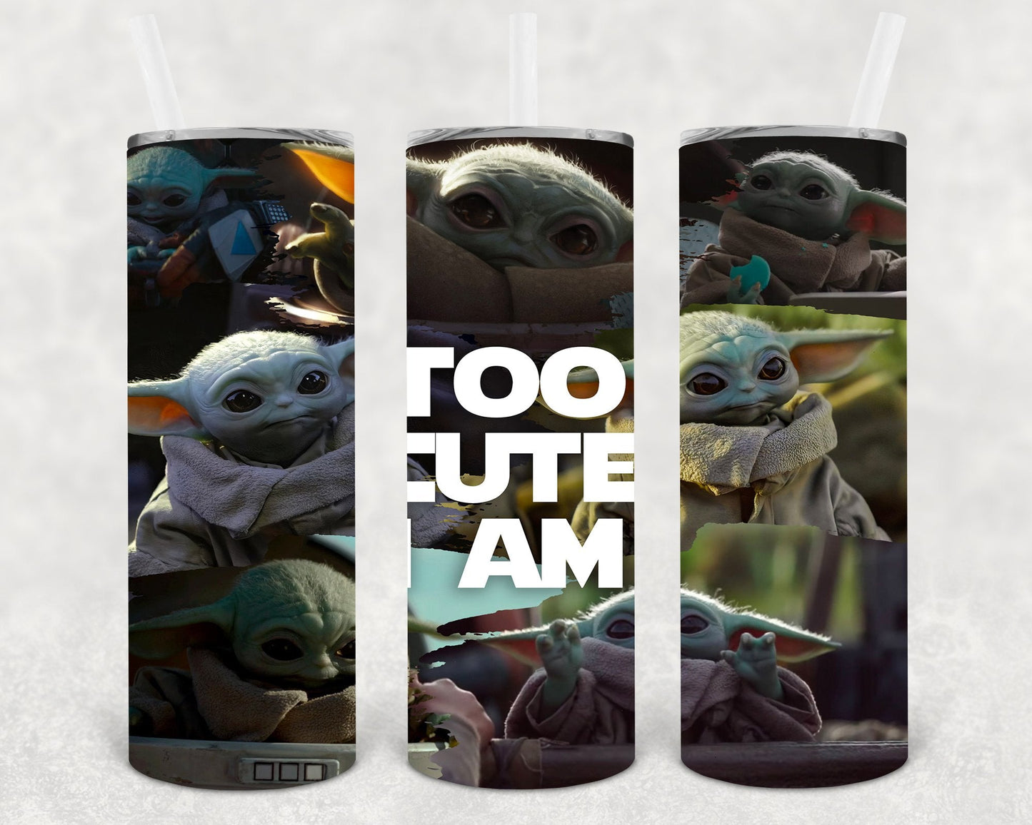 Too Cute I Am 20 oz Skinny Tumbler