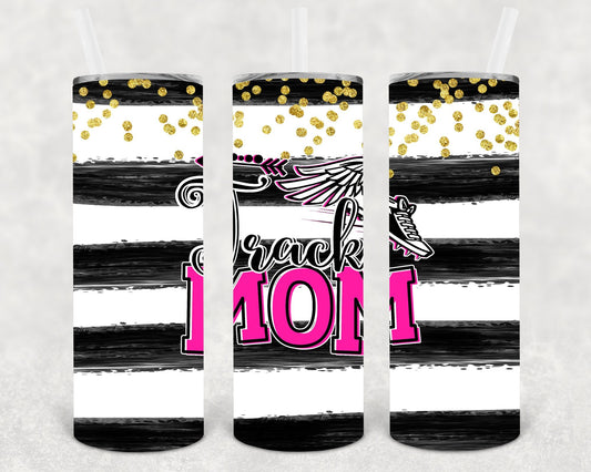 Track Mom 20 oz Skinny Tumbler