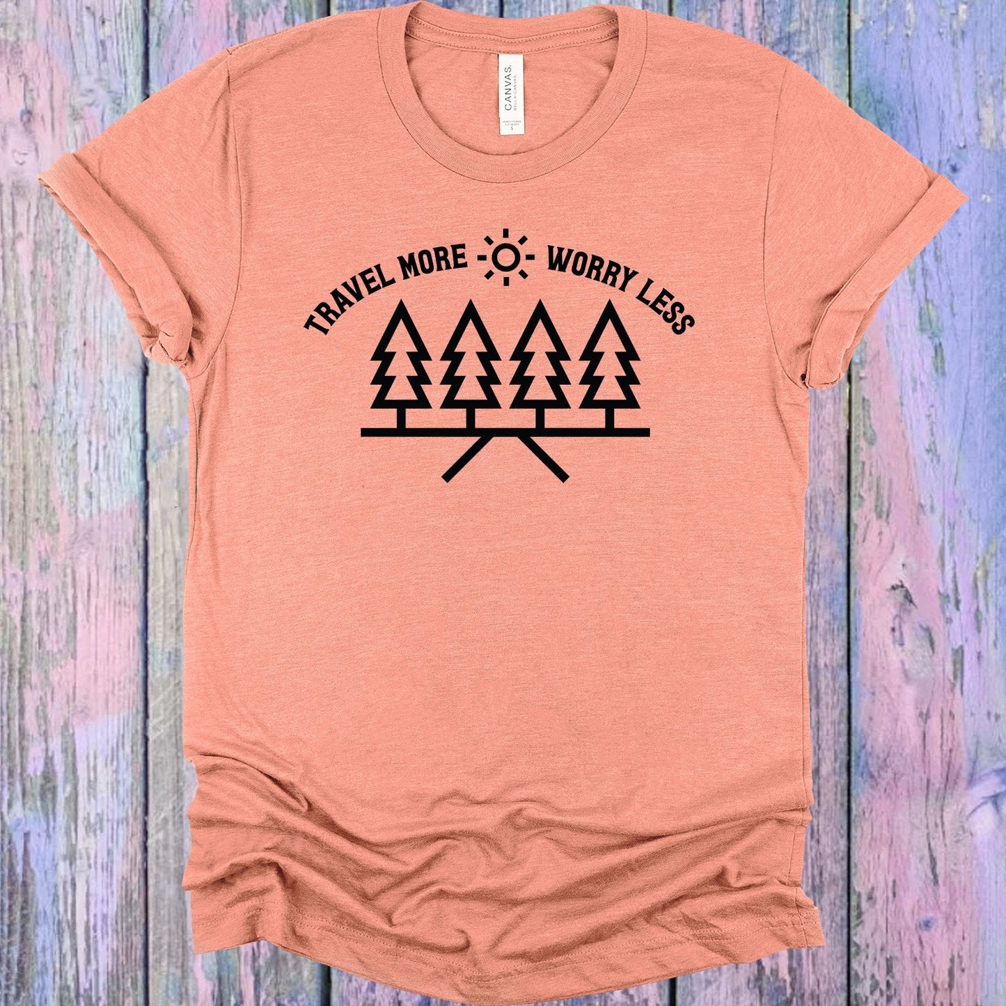 Travel More Worry Less Graphic Tee