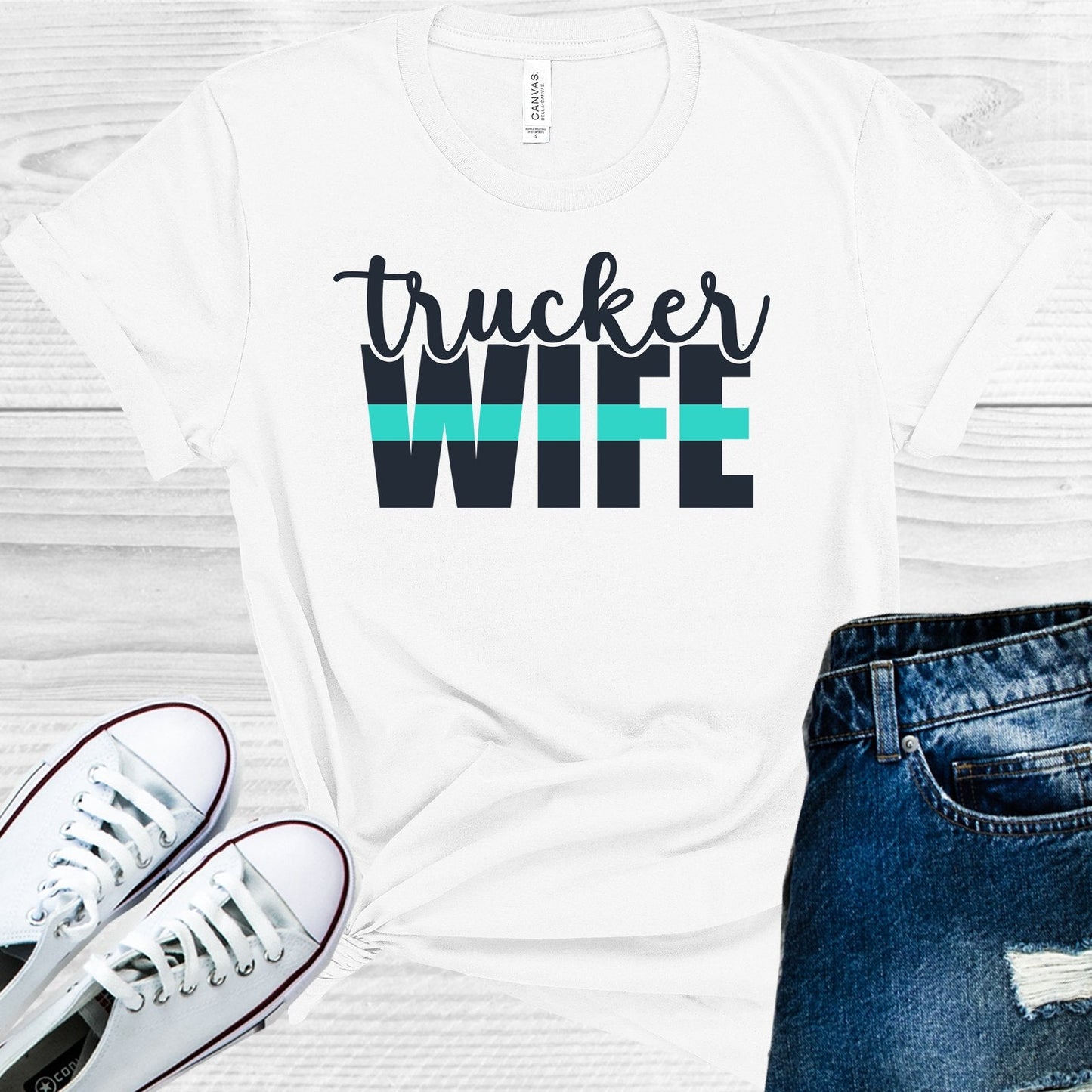Trucker Wife Graphic Tee