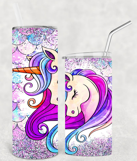 Unicorn 20 oz Skinny Tumbler