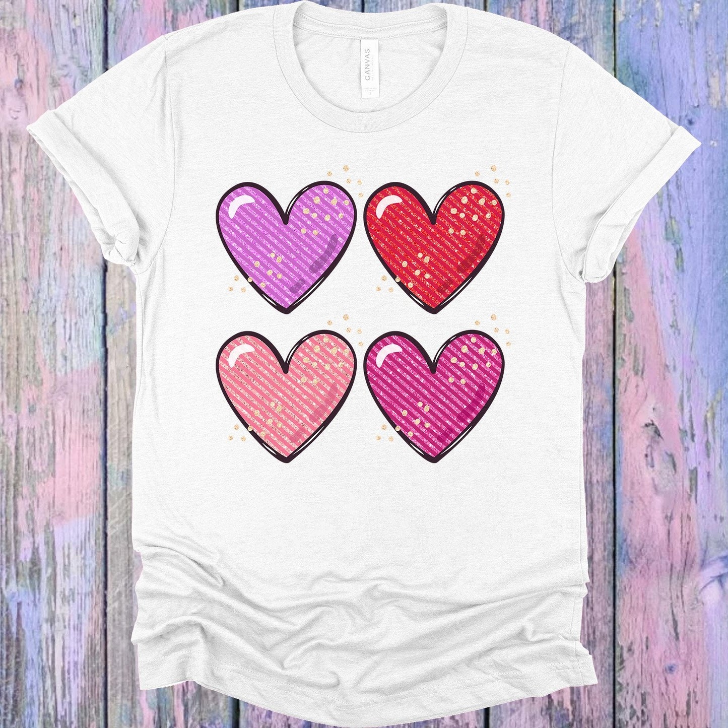 Valentine Hearts Graphic Tee