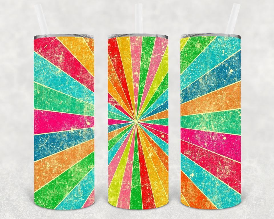 Vintage Kaleidoscope 20 oz Skinny Tumbler