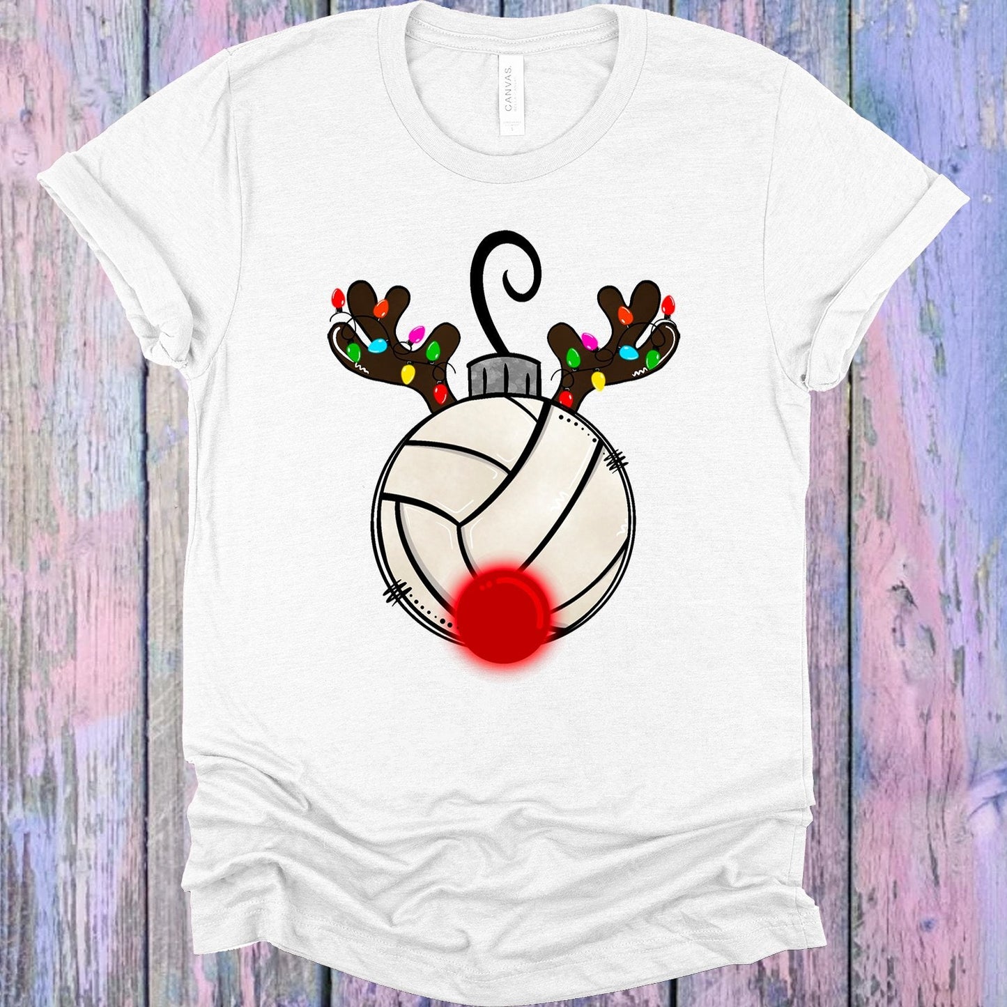 Volleyball Reindeer Graphic Tee