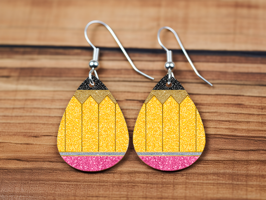 Pencil Drop Earrings