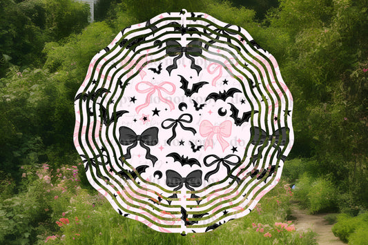 Bats Bows Wind Spinner