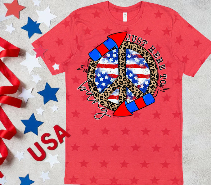 Just Here to Bang Graphic Tee
