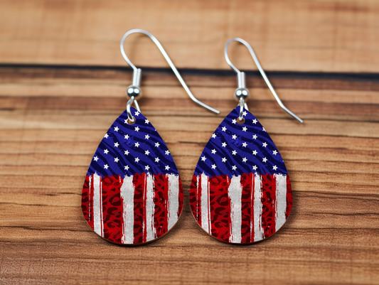 Flag Drop Earrings