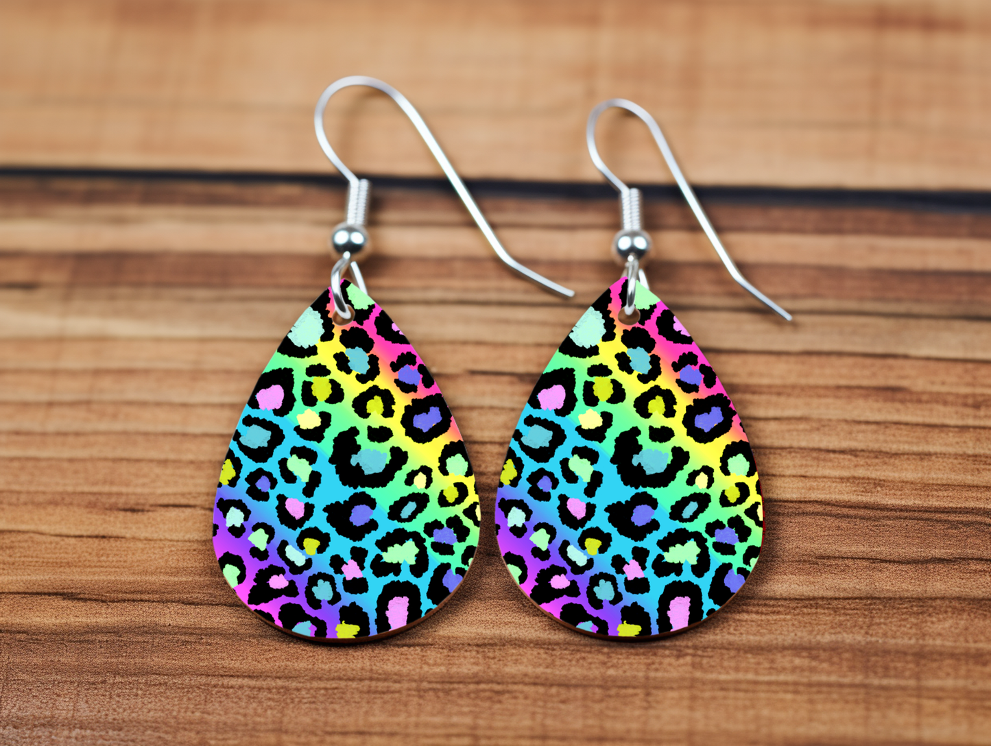 Leopard Drop Earrings