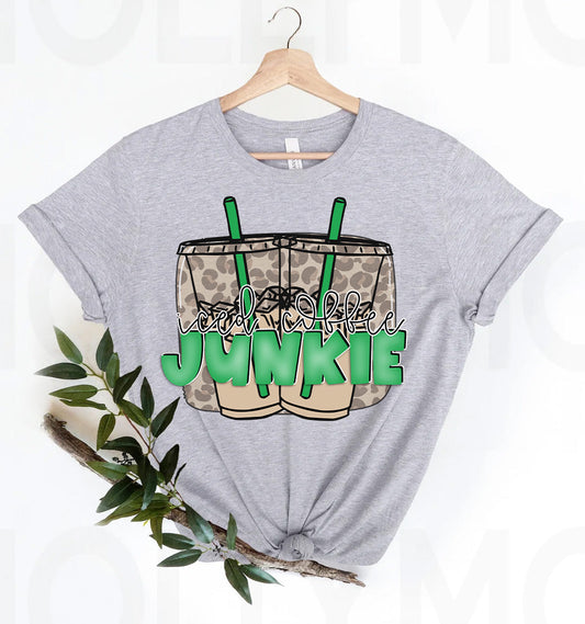 Iced Coffee Junkie Graphic Tee