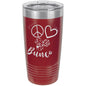 Peace Love Bunco 20 oz Polar Camel Tumbler