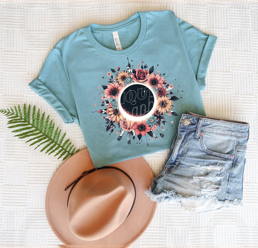 Floral Eclipse Graphic Tee