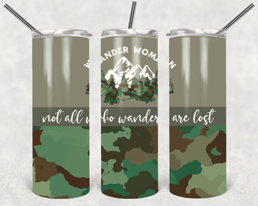 Wander Woman 20 oz Skinny Tumbler