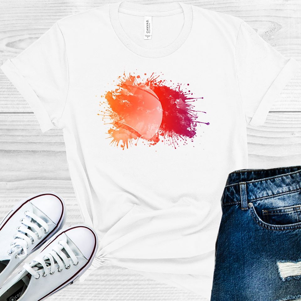 Watercolor Tennis Graphic Tee