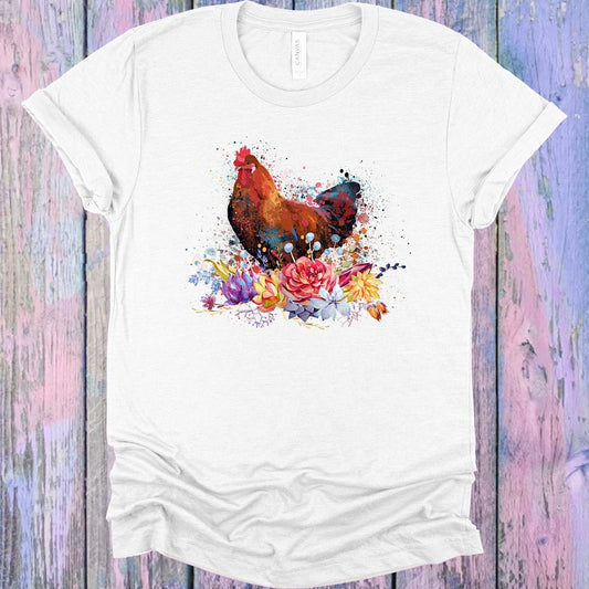 Watercolor Chicken Graphic Tee