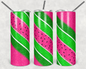 Watermelon Glitter 20 oz Skinny Tumbler