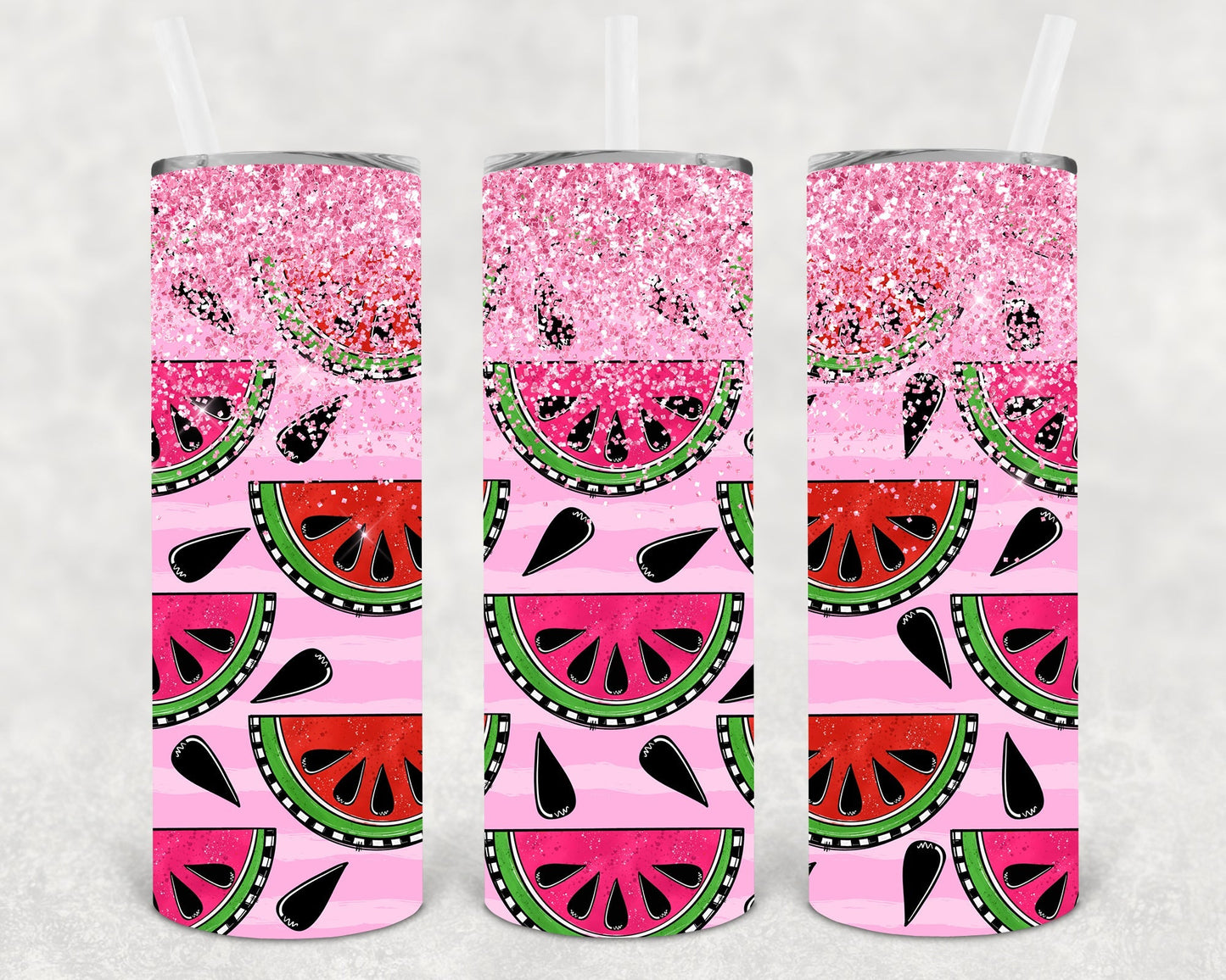 Watermelon 20 oz Skinny Tumbler