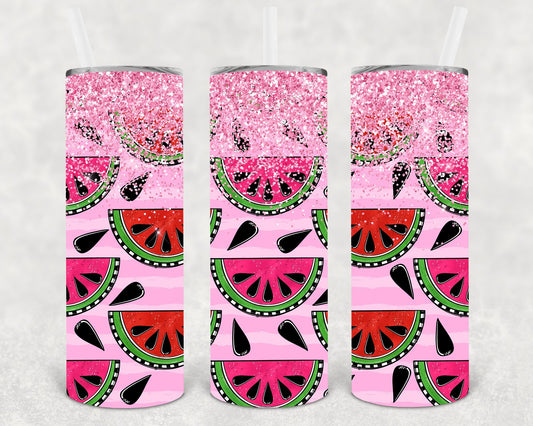 Watermelon 20 oz Skinny Tumbler