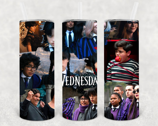 Wednesday 20 oz Skinny Tumbler