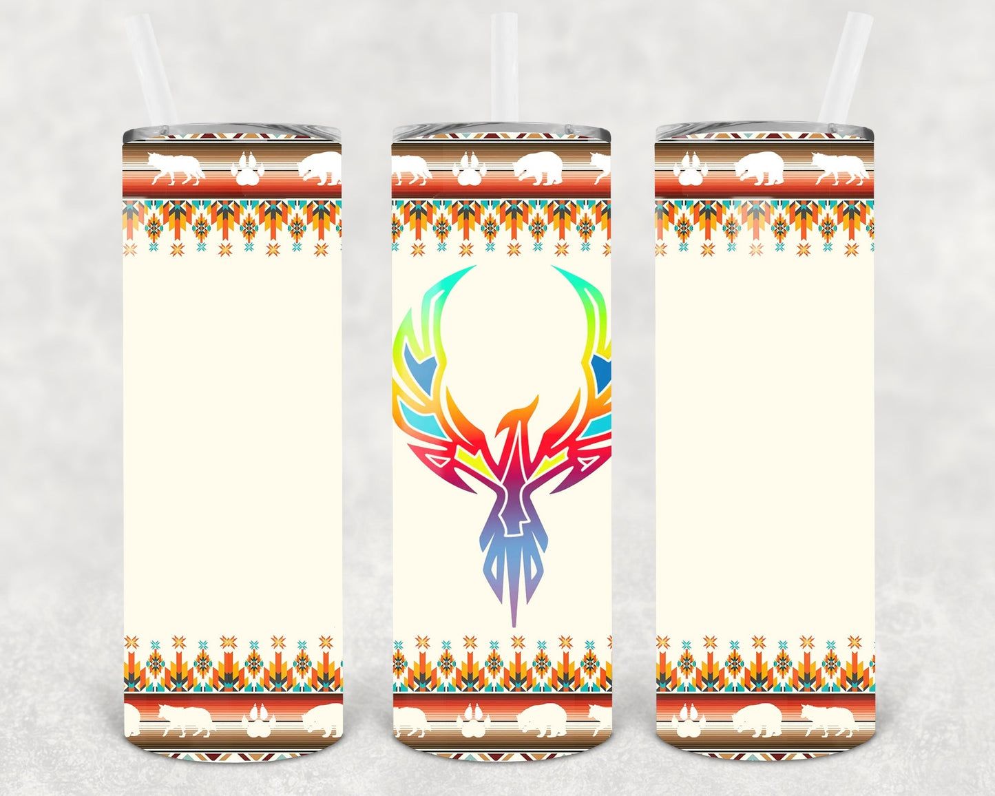 Western Bird 20 oz Skinny Tumbler