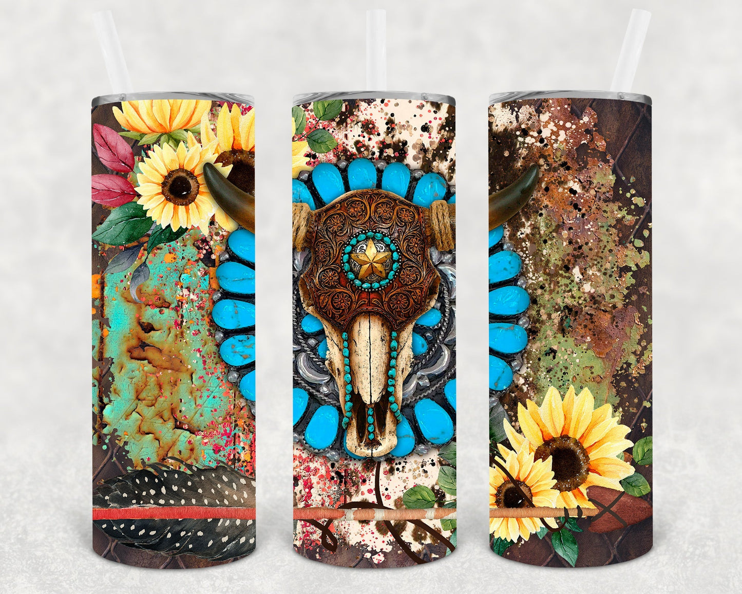 Western Bull 20 oz Skinny Tumbler