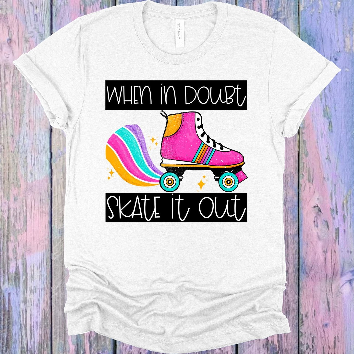 When in Doubt Skate it Out Graphic Tee
