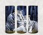 White Tigers 20 oz Skinny Tumbler