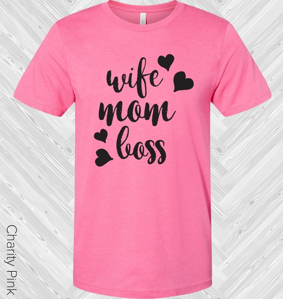 Wife Mom Boss Graphic Tee