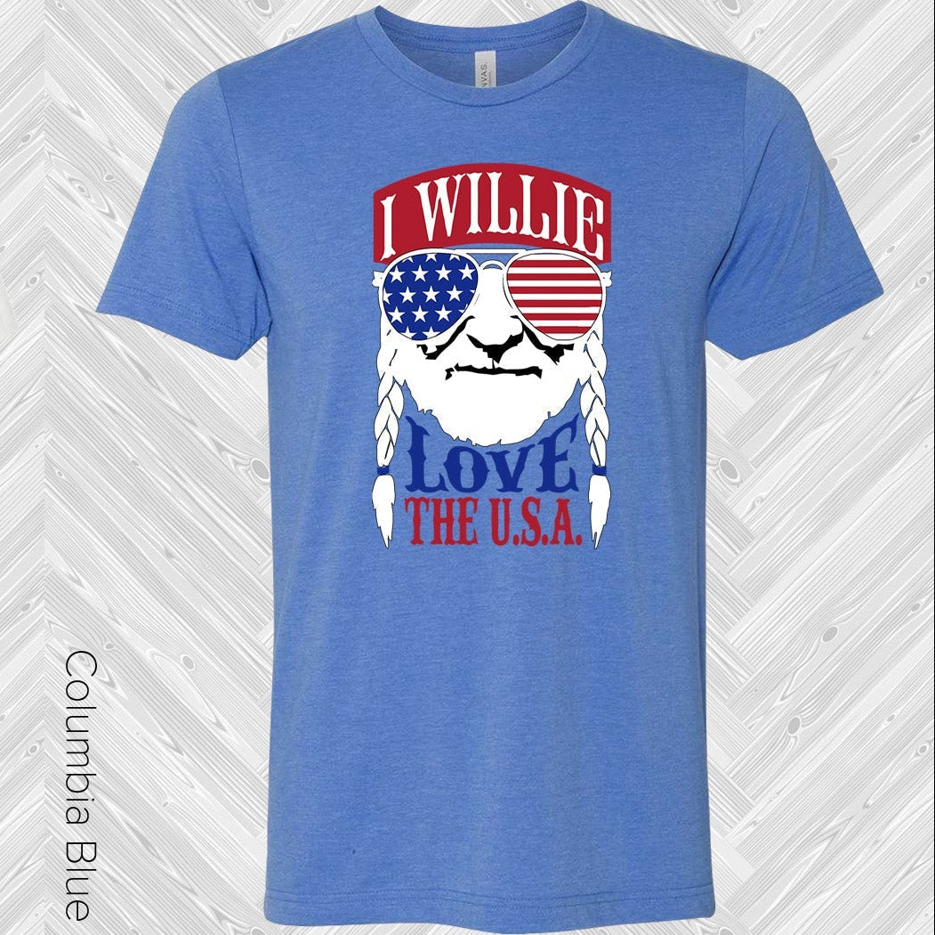 Willie Love the USA Graphic Tee