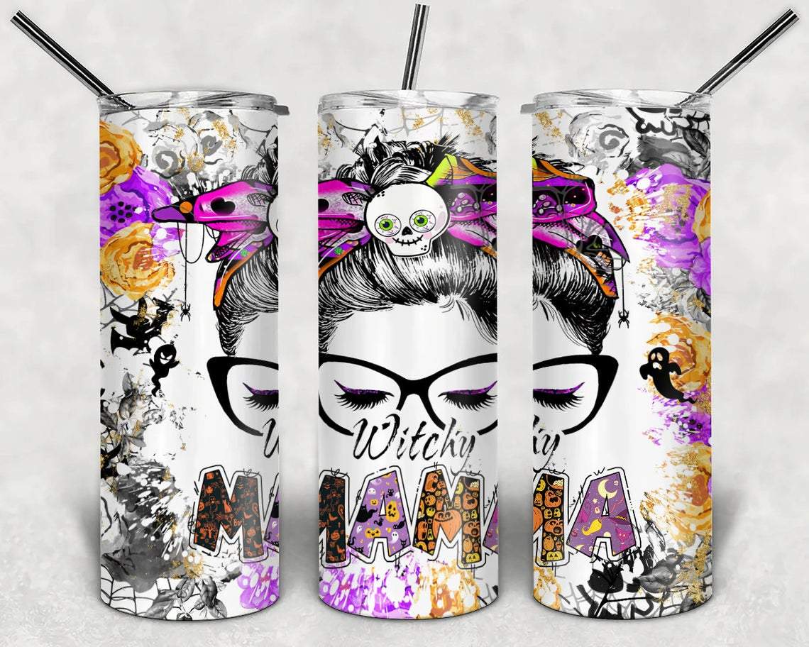 Witchy Mama 20 oz Skinny Tumbler