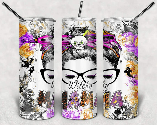 Witchy Mama 20 oz Skinny Tumbler