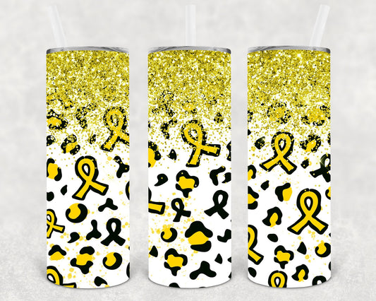 Yellow Ribbon 20 oz Skinny Tumbler