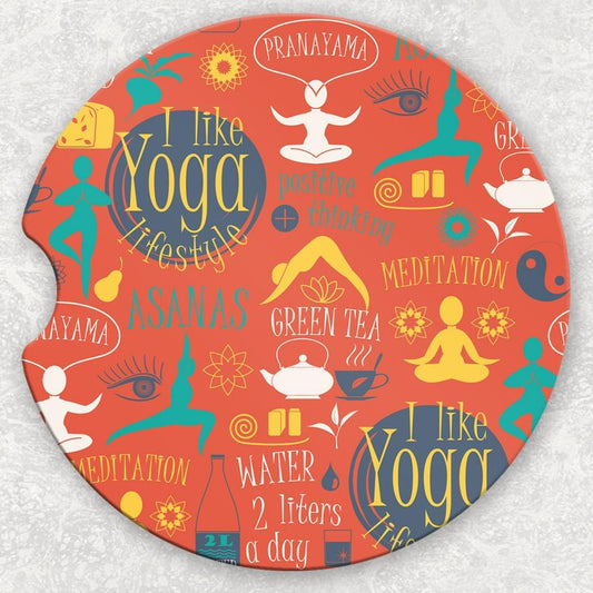 Car Coaster Set - Yoga