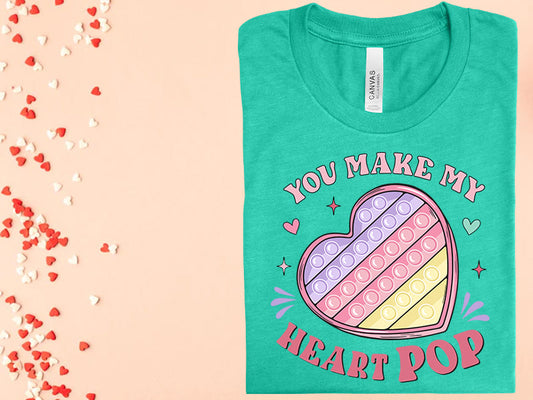 You Make My Heart Pop Graphic Tee
