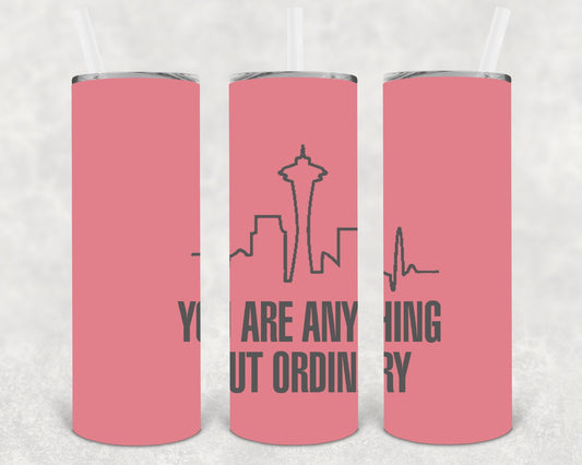 You are Anything But Ordinary 20 oz Skinny Tumbler