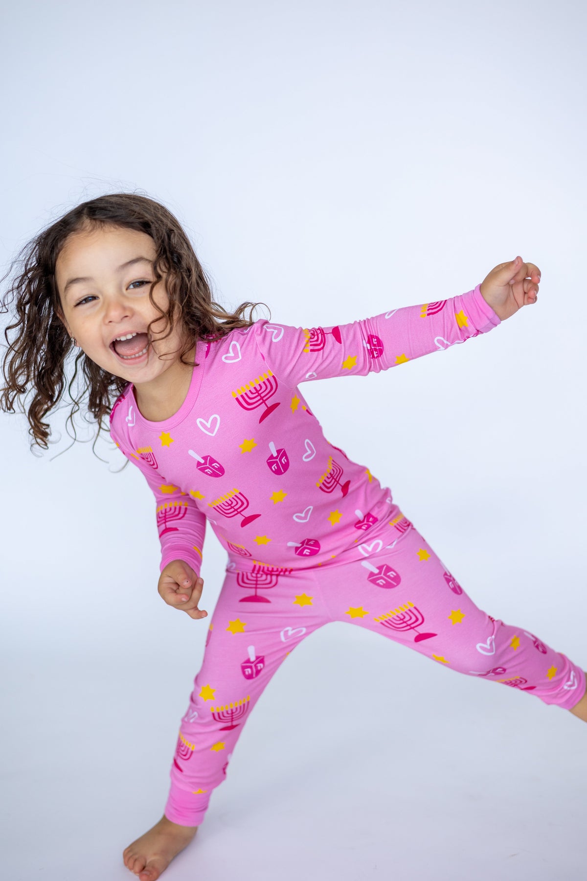 Shine Bright Hanukkah Pink Two Piece Set