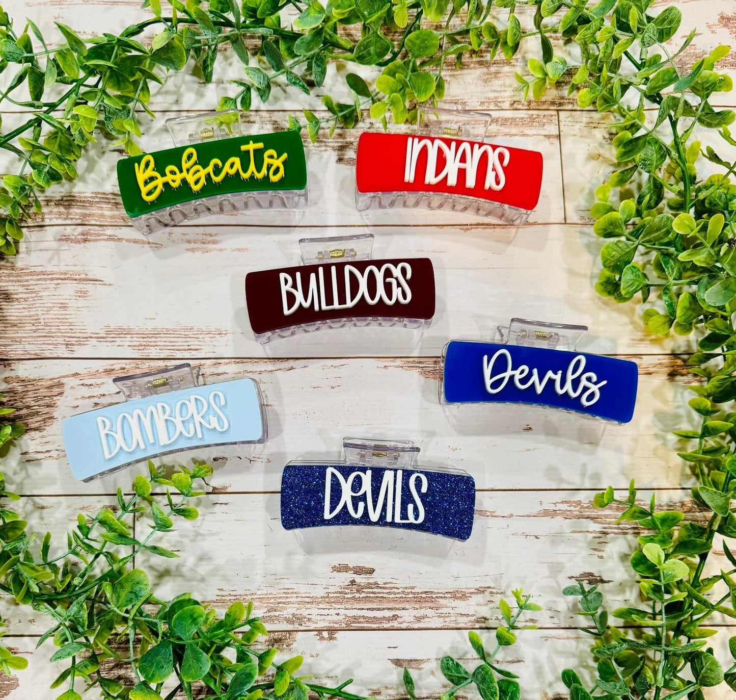 PREORDER: Custom Mascot/Name Hair Clips 1.20.25