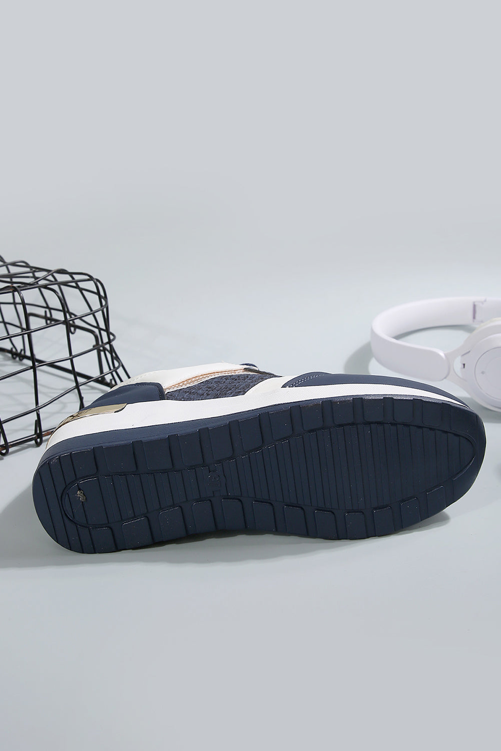 Sail Blue Lace Up Sneakers