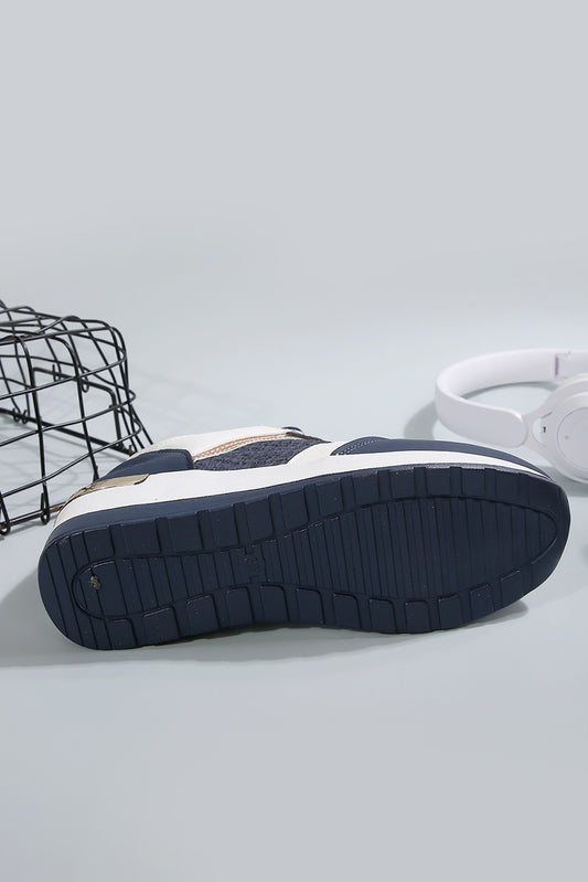 Sail Blue Lace Up Sneakers