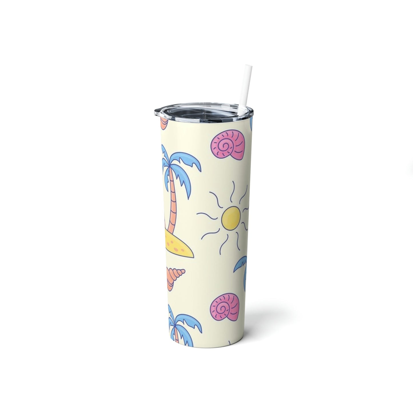 Beach Vibes Skinny Tumbler