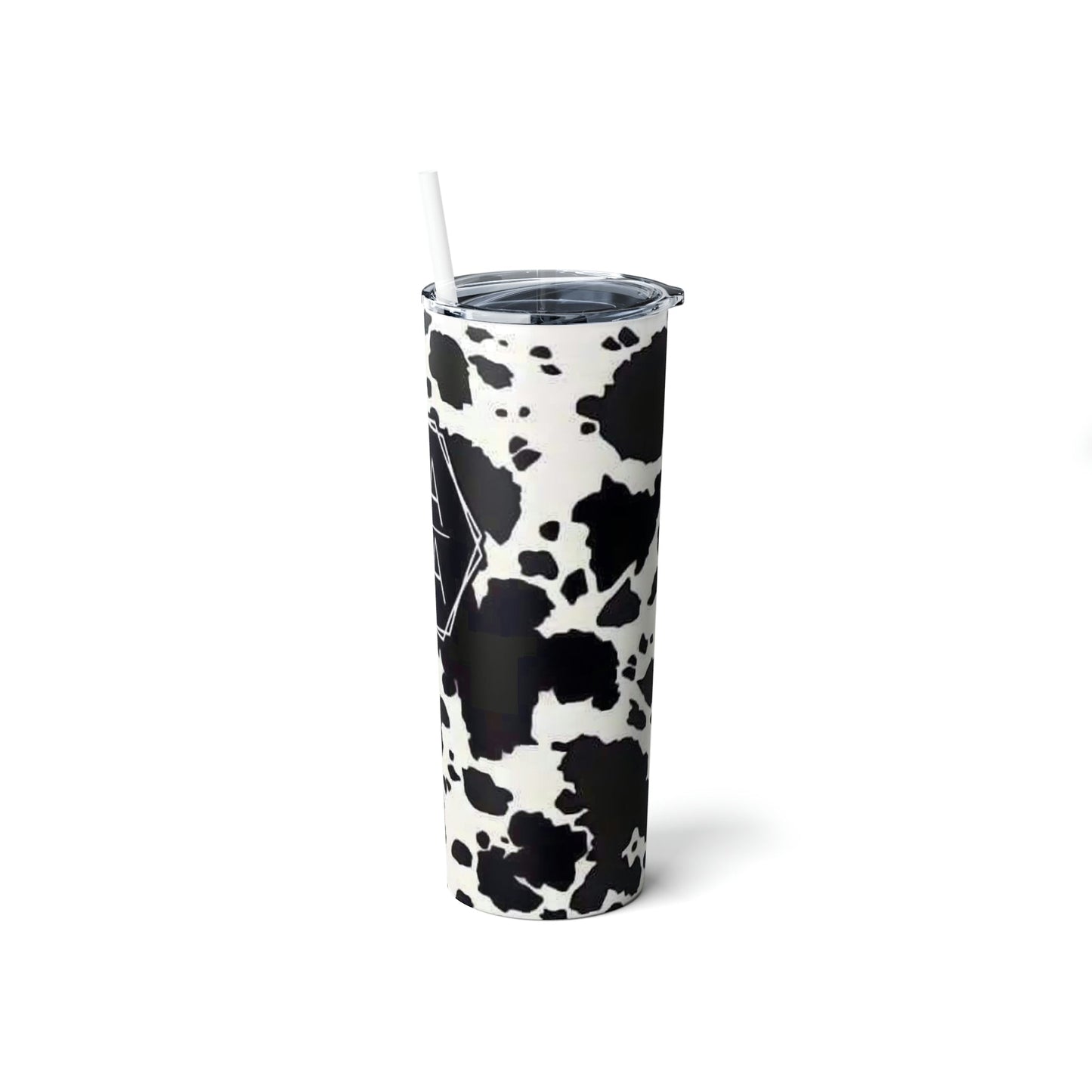 Mama Cowhide B&W Skinny Tumbler