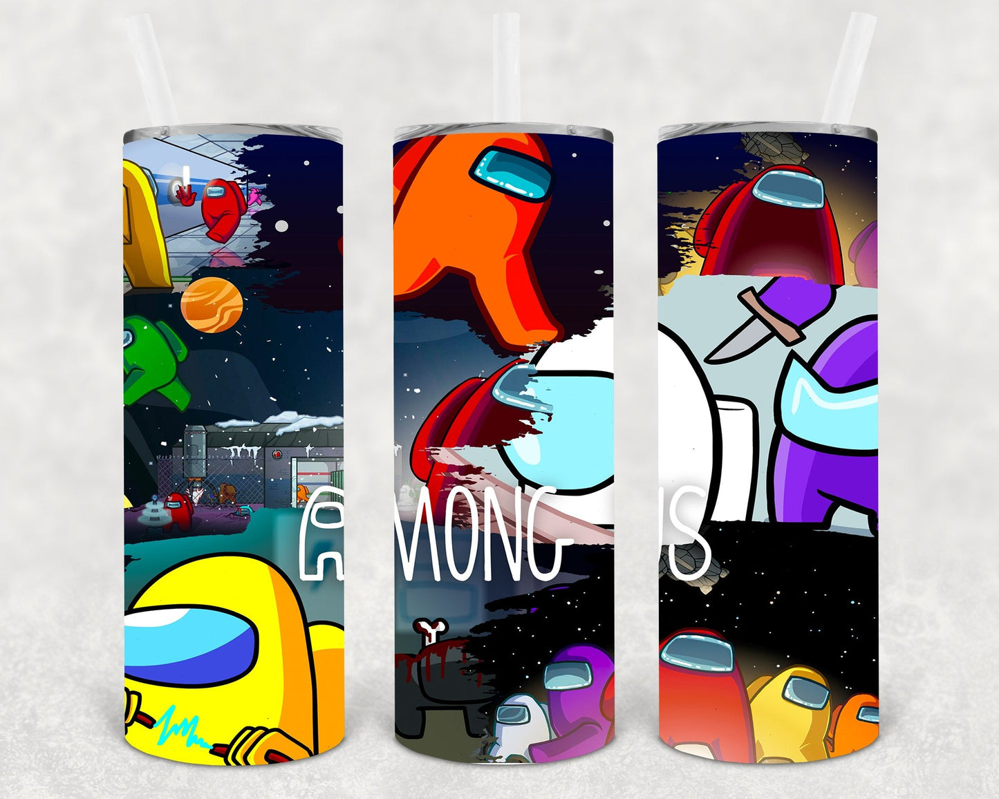 Among Us 20 oz Skinny Tumbler