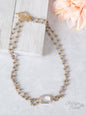 So Dainty & Sweet Grey Beaded Necklace with Pendant
