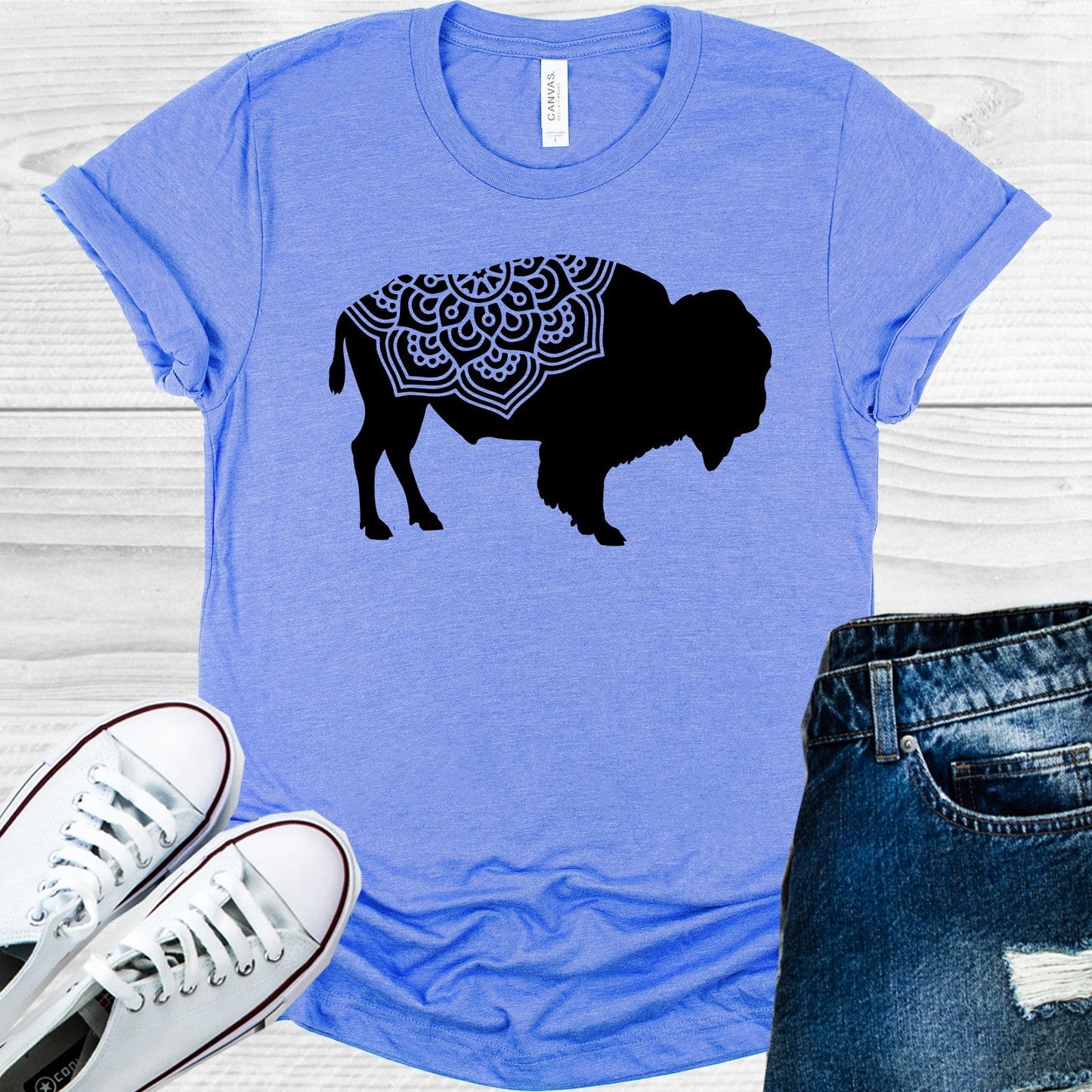 Buffalo Mandala Graphic Tee